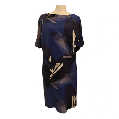 Pre-owned Diesel Silk Mid-length Dress In Purple