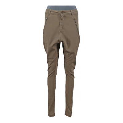 Pre-owned Designers Remix Trousers In Brown