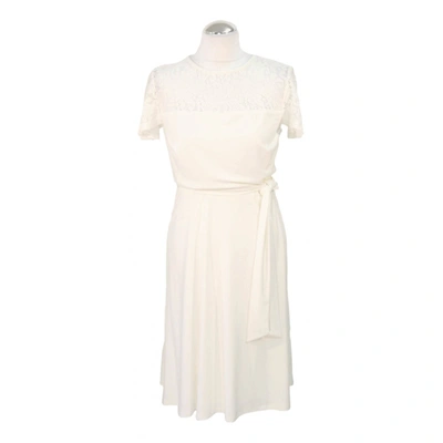 Pre-owned Lauren Ralph Lauren Mid-length Dress In White