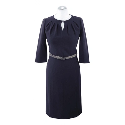 Pre-owned Barbour Mid-length Dress In Navy