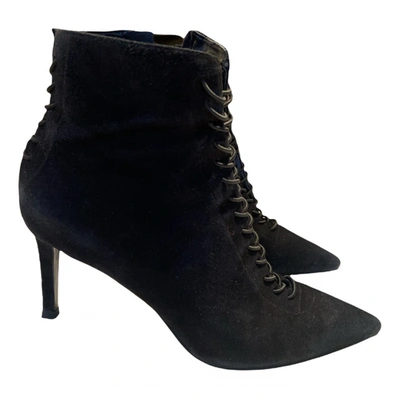Pre-owned Kendall + Kylie Ankle Boots In Black