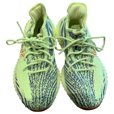 Pre-owned Yeezy X Adidas Boost 350 Cloth Trainers In Green