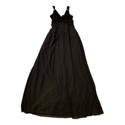 Pre-owned Vivienne Tam Linen Maxi Dress In Black