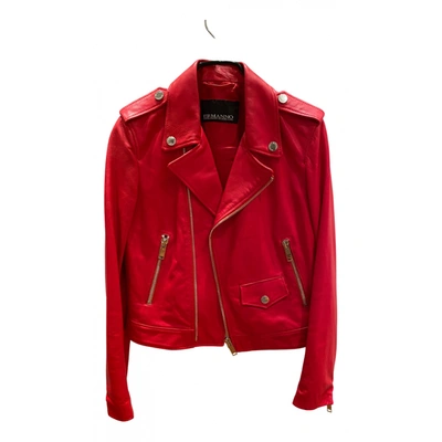 Pre-owned Ermanno Scervino Leather Jacket In Red
