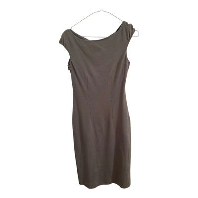 Pre-owned Miss Sixty Dress In Khaki