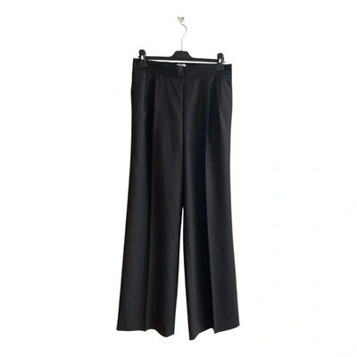 Pre-owned Sunspel Wool Trousers In Black