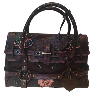 Pre-owned Luella Leather Handbag In Burgundy