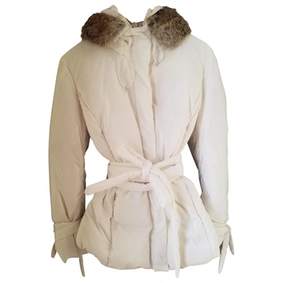 Pre-owned Max & Co Puffer In White