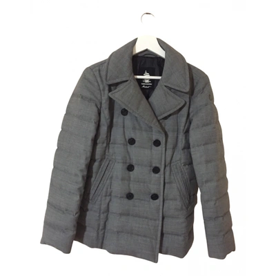 Pre-owned Marina Yachting Wool Coat In Grey