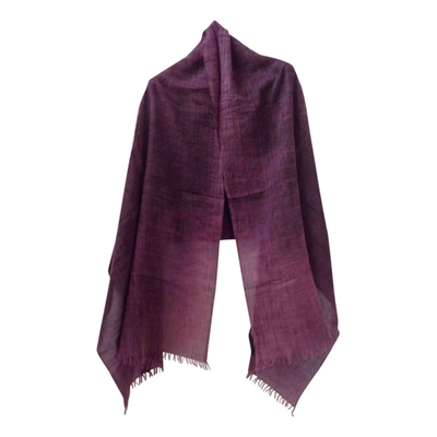 Pre-owned Marc By Marc Jacobs Wool Scarf In Purple