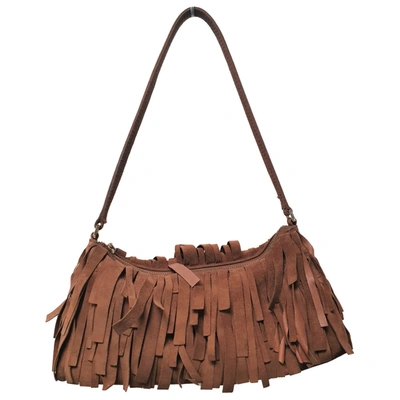Pre-owned Carolina Herrera Handbag In Brown