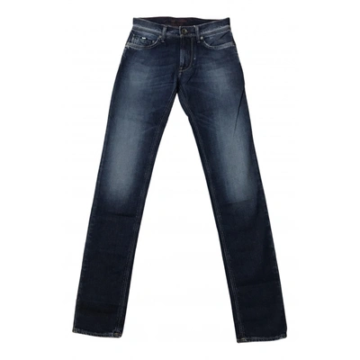 Pre-owned Gas Straight Jeans In Navy