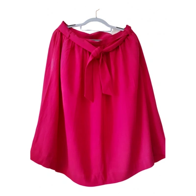 Pre-owned Comptoir Des Cotonniers Mid-length Skirt In Pink