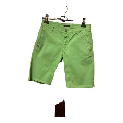 Pre-owned Daniele Alessandrini Green Cotton Shorts