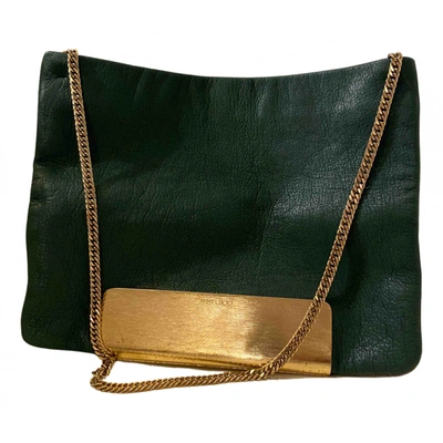 Pre-owned Jimmy Choo Leather Handbag In Green