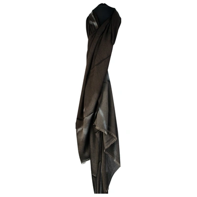 Pre-owned Emporio Armani Scarf & Pocket Square In Brown