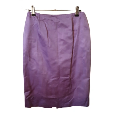 Pre-owned Carolina Herrera Mid-length Skirt In Purple
