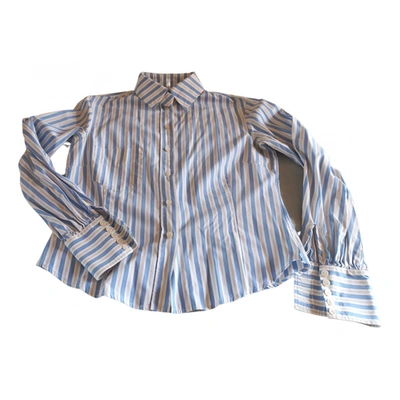 Pre-owned Paul Smith Blue Cotton Top