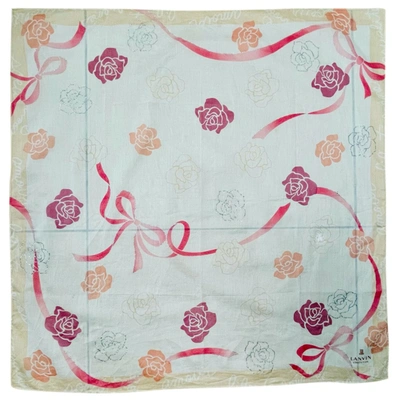 Pre-owned Lanvin Silk Handkerchief In Pink
