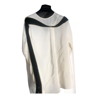 Pre-owned Hoss Intropia White Viscose Top