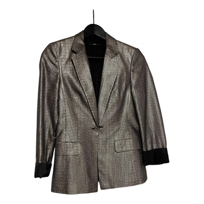 Pre-owned Hugo Boss Suit Jacket In Silver