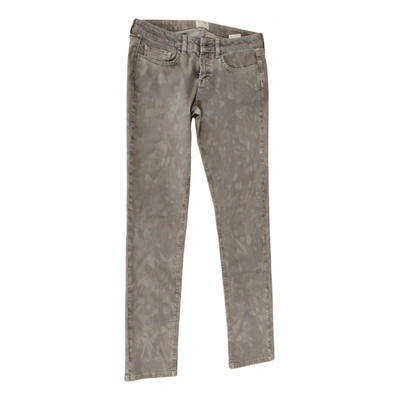 Pre-owned Comptoir Des Cotonniers Slim Jean In Grey