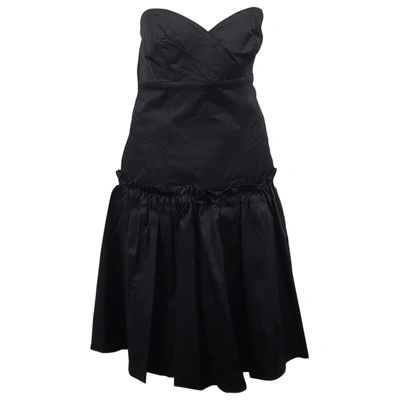 Pre-owned Flavio Castellani Mini Dress In Black