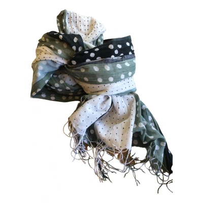 Pre-owned Epice Scarf In Green
