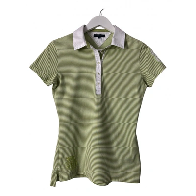 Pre-owned Tommy Hilfiger Polo In Green