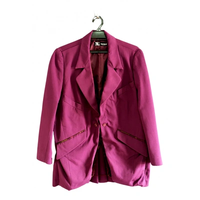 Pre-owned Kansai Yamamoto Wool Jacket In Purple
