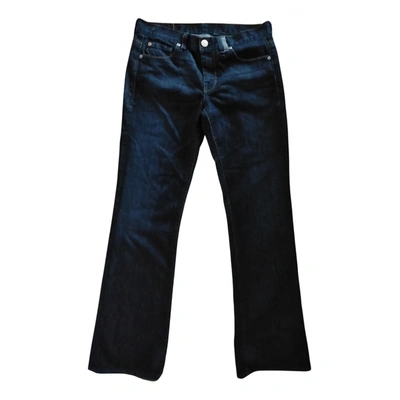 Pre-owned Emporio Armani Bootcut Jeans In Blue