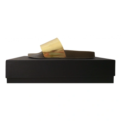 Pre-owned Paul Smith Mules In Gold