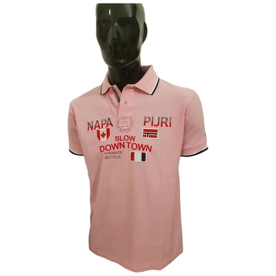Pre-owned Napapijri Polo Shirt In Pink