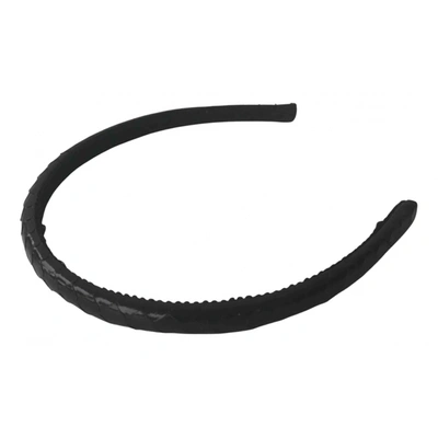 Pre-owned Blumarine Leather Hair Accessory In Black
