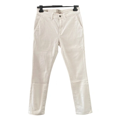 Pre-owned Timberland Slim Jean In White