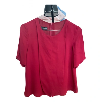 Pre-owned Emporio Armani Silk Blouse In Red