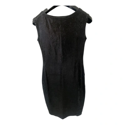 Pre-owned Gerard Darel Glitter Mid-length Dress In Black
