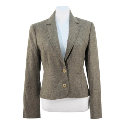 Pre-owned Ted Baker Wool Blazer In Brown