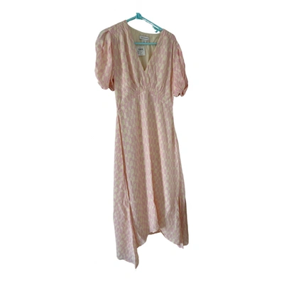 Pre-owned Club Monaco Maxi Dress In Pink