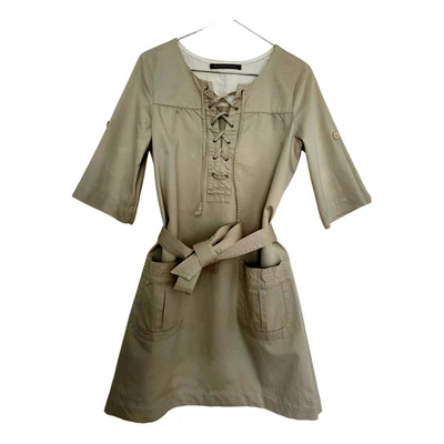 Pre-owned Comptoir Des Cotonniers Mini Dress In Beige