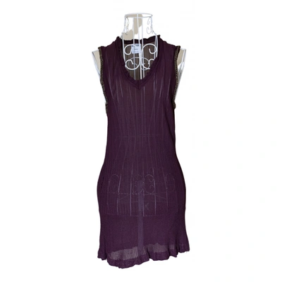 Pre-owned Moschino Cheap And Chic Dress In Burgundy