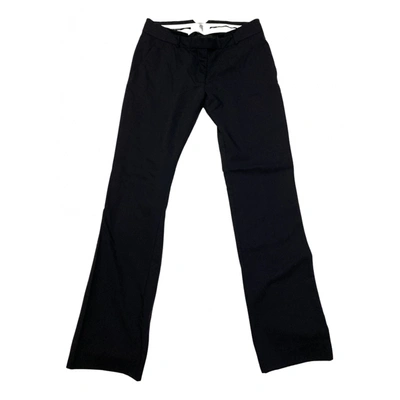 Pre-owned Designers Remix Wool Straight Pants In Black