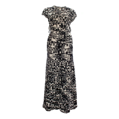 Pre-owned Chanel Wool Maxi Dress In Multicolour