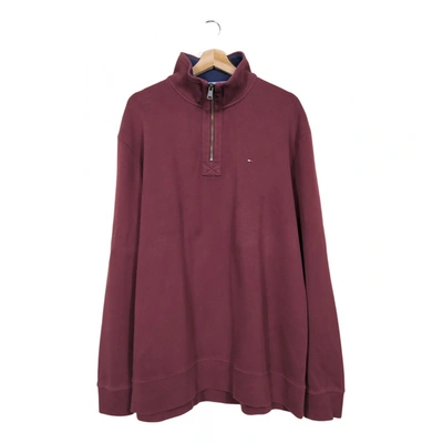 Pre-owned Tommy Hilfiger Pull In Burgundy