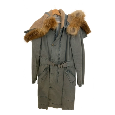 Pre-owned Closed Parka In Blue