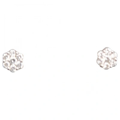 Pre-owned Giorgio Visconti White Gold Earrings In Silver