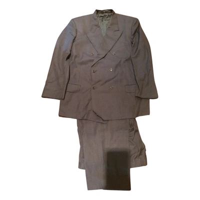 Pre-owned Valentino Wool Suit In Grey