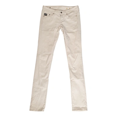 Pre-owned G-star Raw Slim Jeans In White