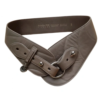 Pre-owned Patrizia Pepe Leather Belt In Khaki