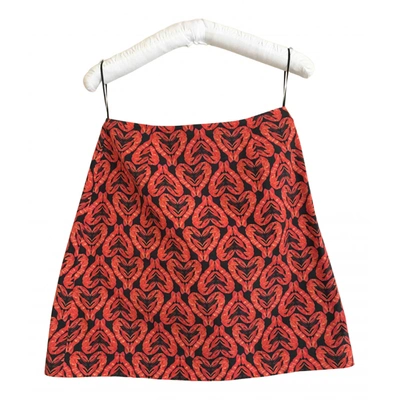 Pre-owned Peter Jensen Mini Skirt In Red